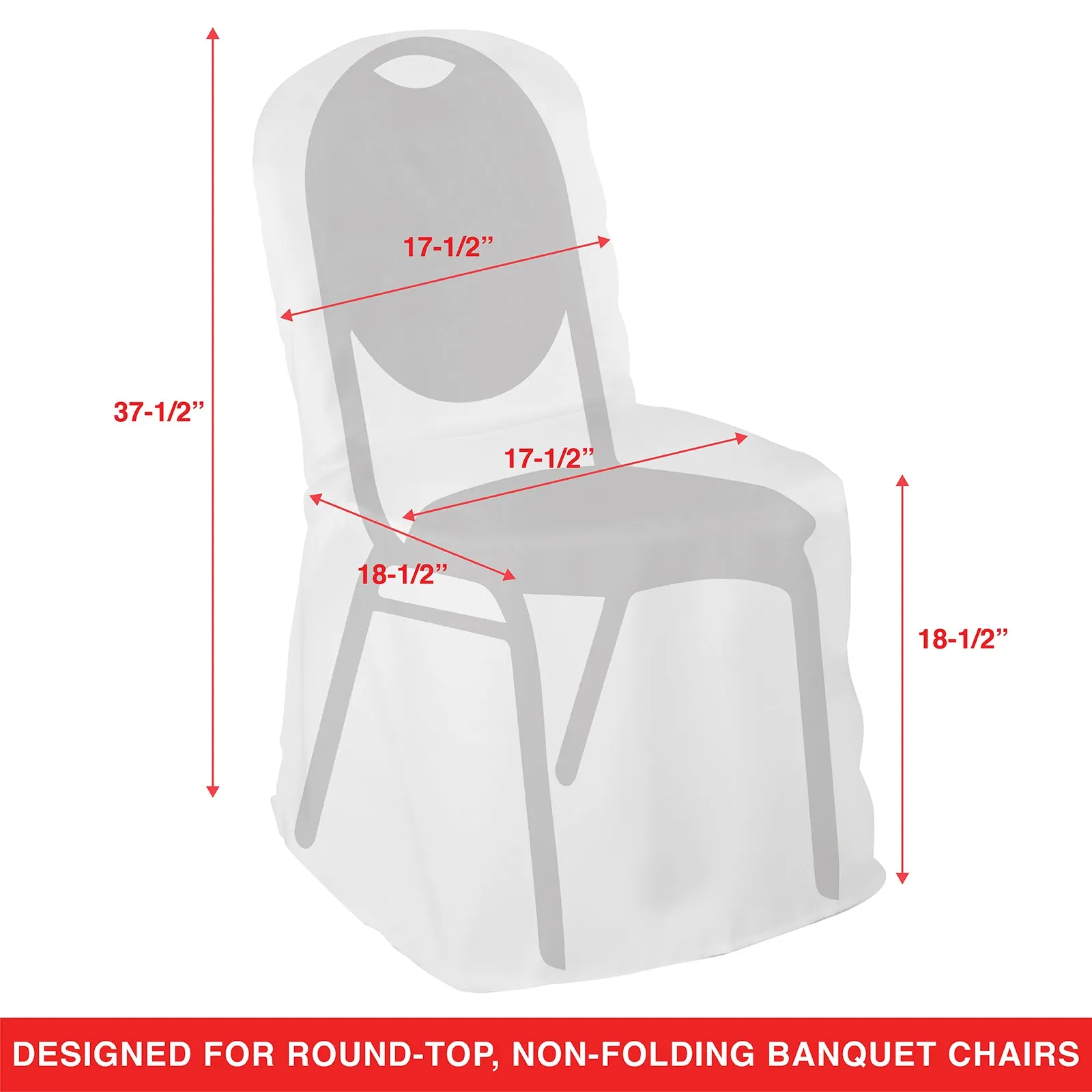 100 Elegant Wedding/Party Banquet Polyester Chair Covers