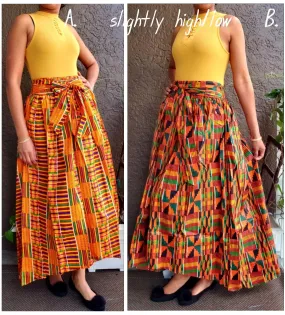 #333 WOMAN LONG MAXI SKIRT / SLIGHTLY HI-LO