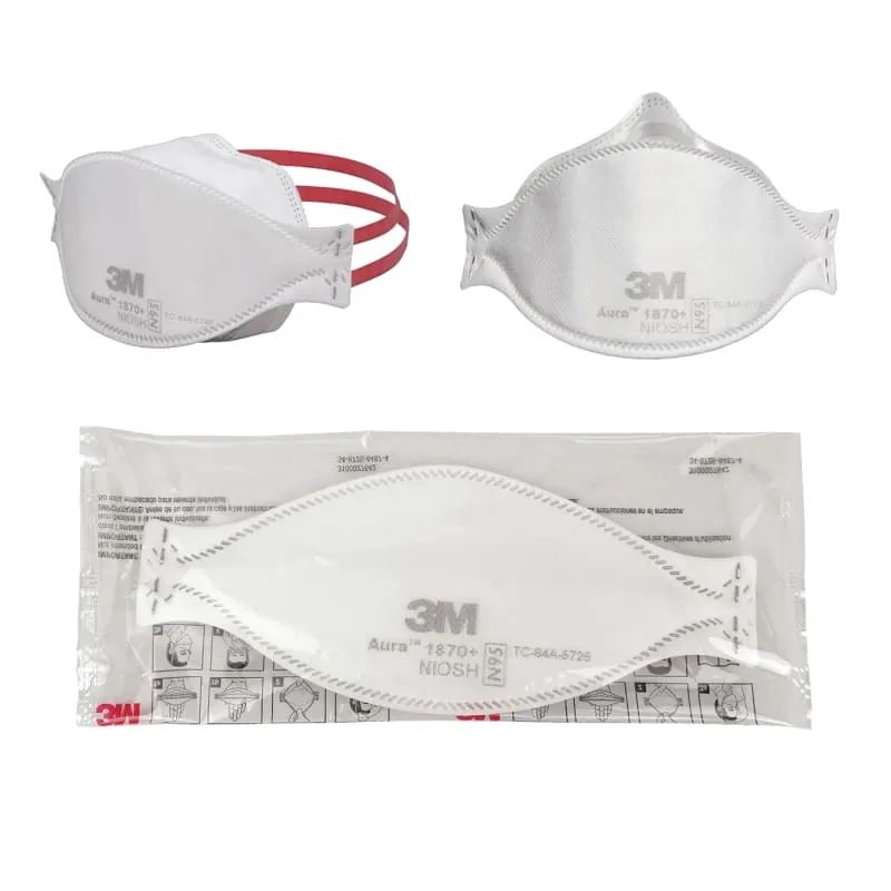 3M Aura Particulate Respirator Mask, 1870 , N95 - Single Mask