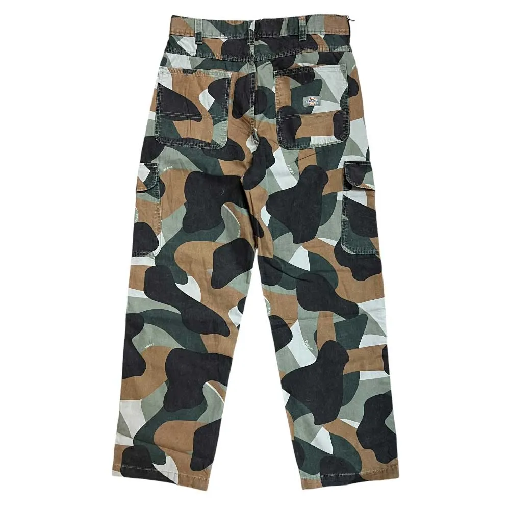 A864R0IP Camo Print Duck Cargo Skateboarding Pant Regular Fit Twill