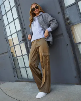 Adriano Satin Cargo Pants