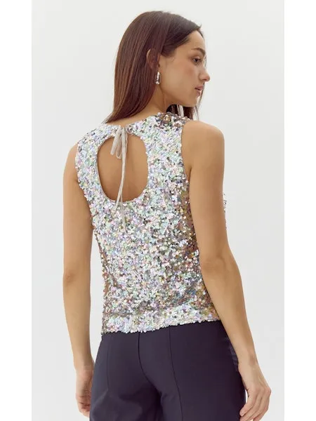 Alma Sequins Top