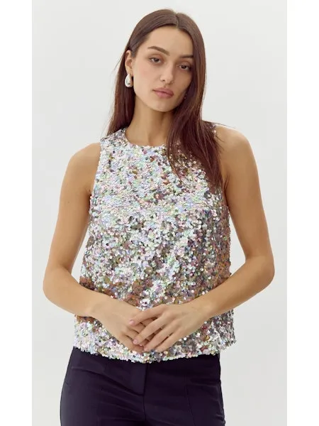 Alma Sequins Top