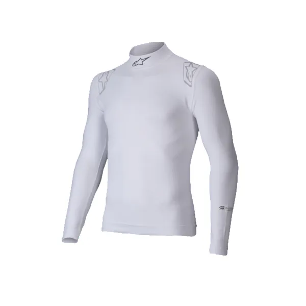 ALPINESTARS 4750325-20-S Top L/S ZX Evo V3 FIA/SFI, White, Size S