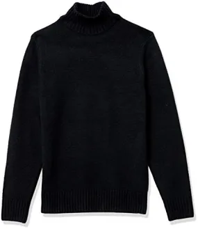 Amazon Essentials Men's Long-Sleeve Soft Touch Turtleneck Sweater, Black, X-Small