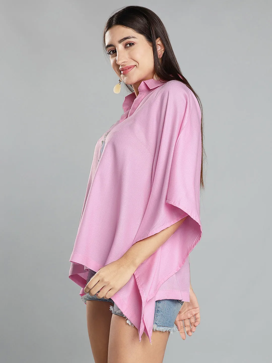 BabyPink Kaftan Top - Bleu