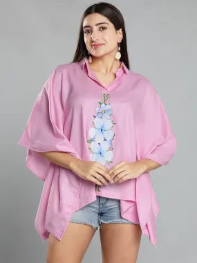 BabyPink Kaftan Top - Bleu