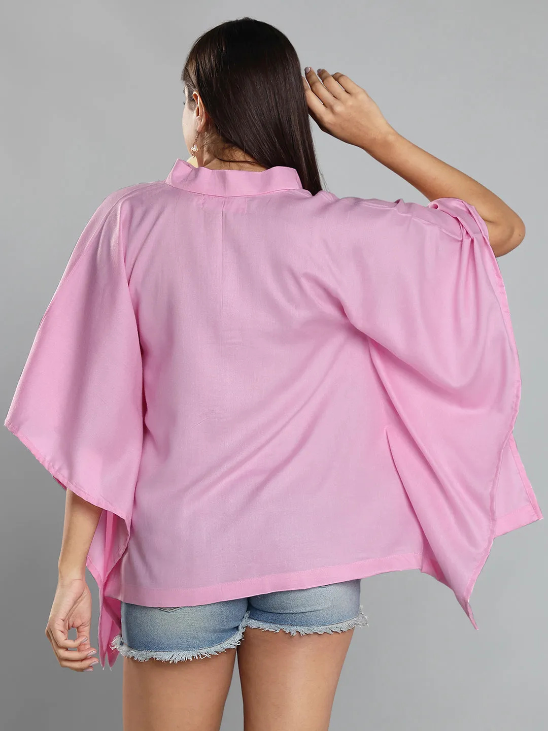 BabyPink Kaftan Top - Bleu