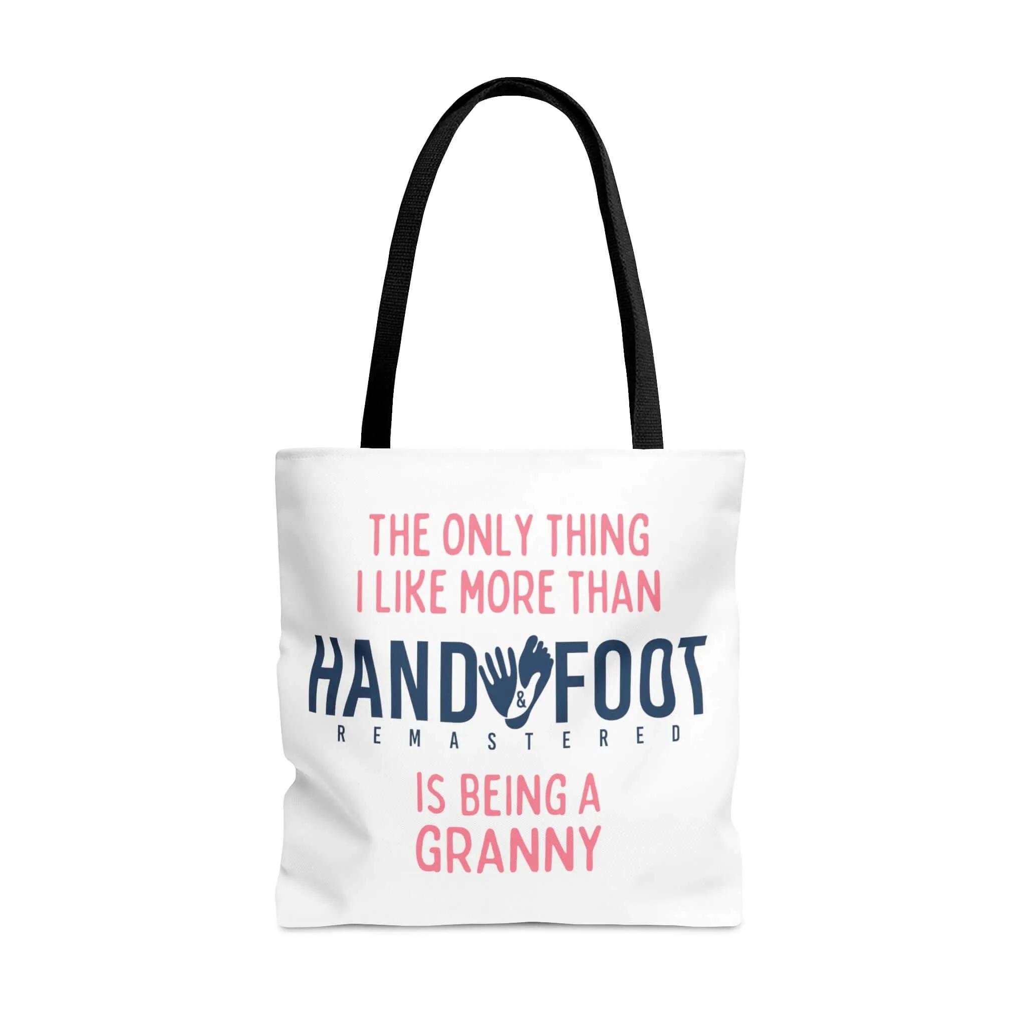 Being a Granny Hand & Foot Remastered Polyester Tote Bag - 2 Sizes