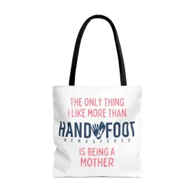 Being a Mother Hand & Foot Remastered Polyester Tote Bag - 2 Sizes