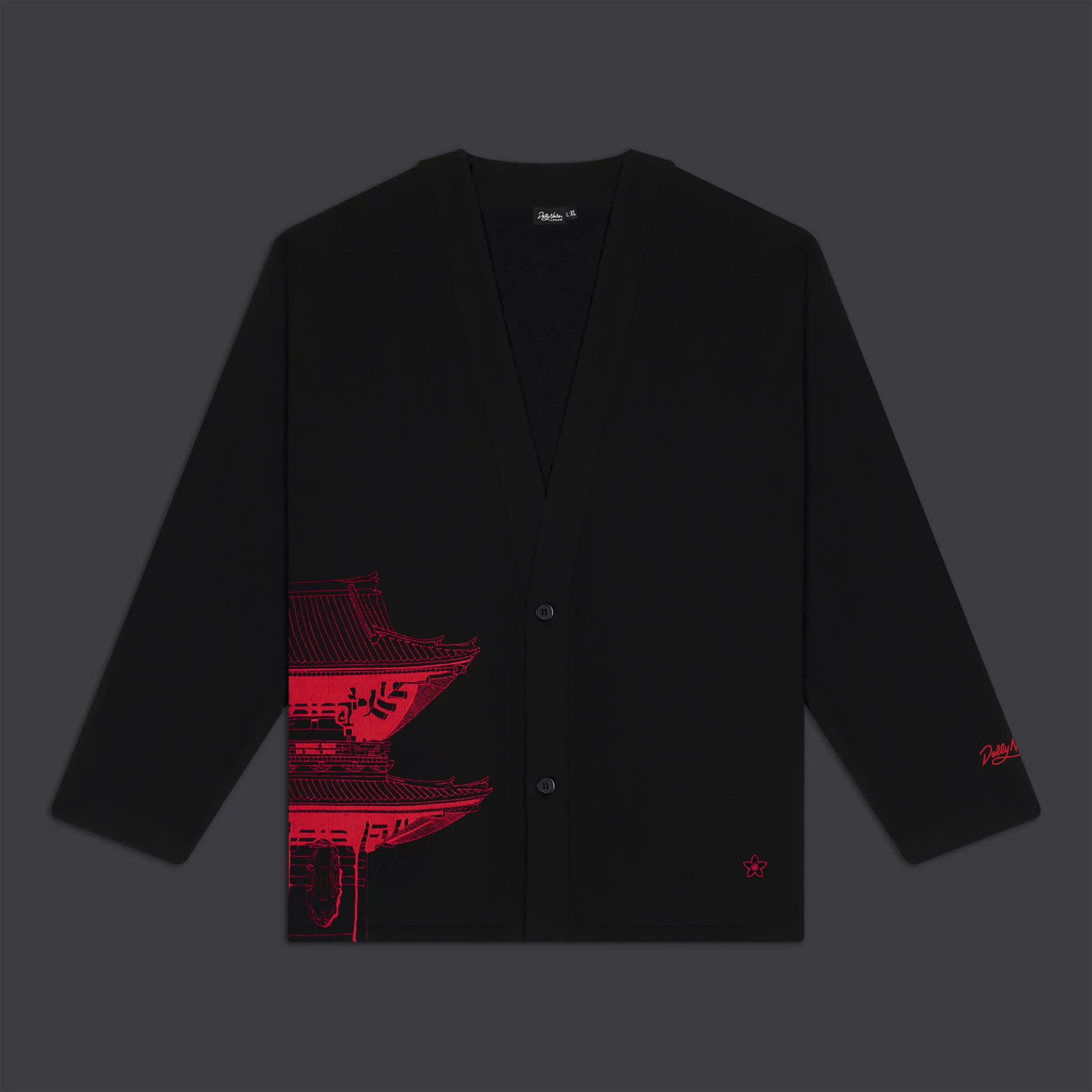 Bench Tokyo Kimono Sweatshirt Black/Red