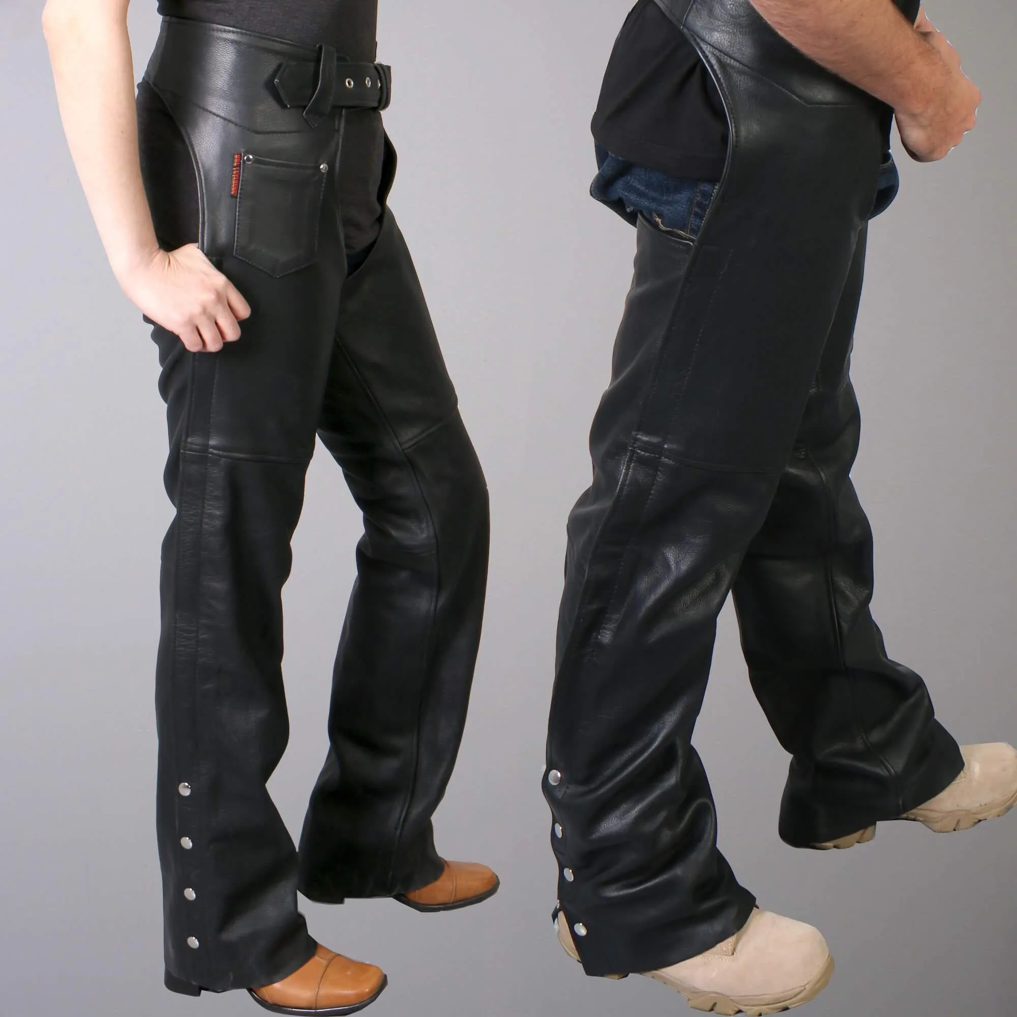 Best Quality Unisex Leather Motorcycle Chaps, CHM1005-HL