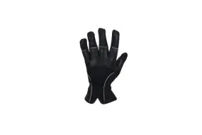 Black Leather Riding Gloves, GLZ97-BLK-DL