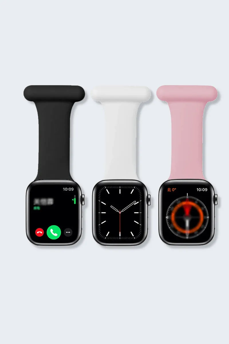 Black Silicone Fob Clip for Apple Watch