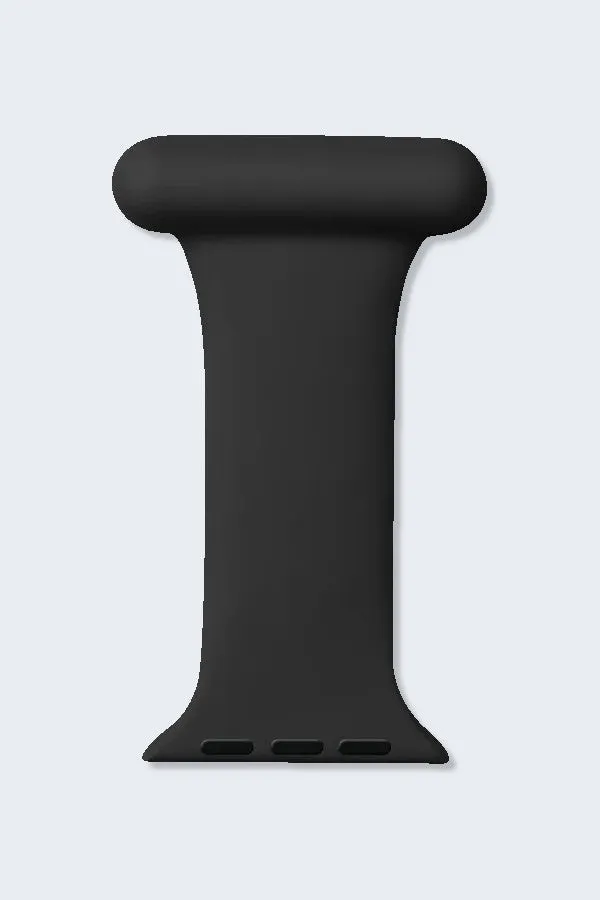 Black Silicone Fob Clip for Apple Watch