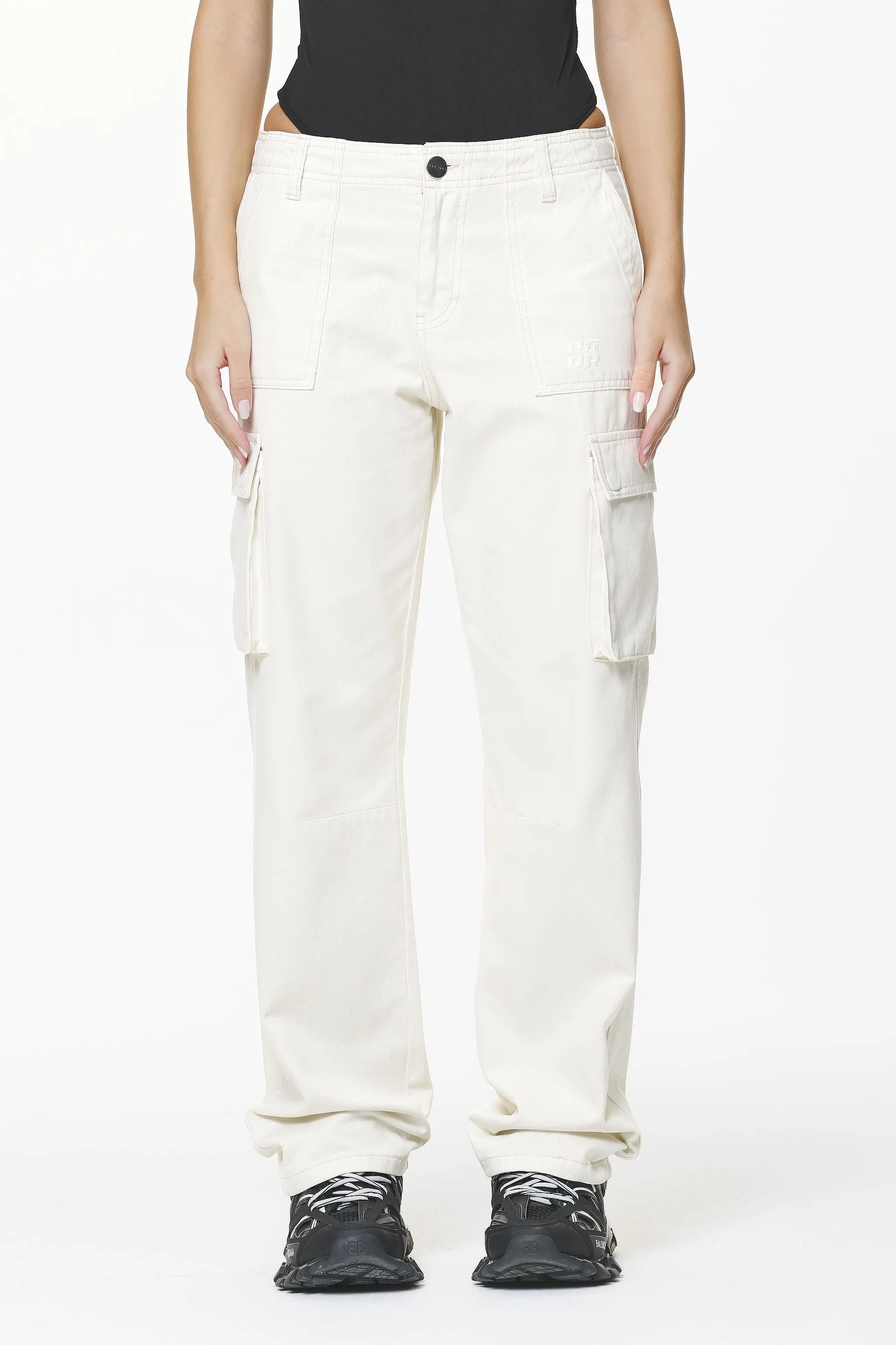 Bodo Wide Cargo Pants Salty Cream