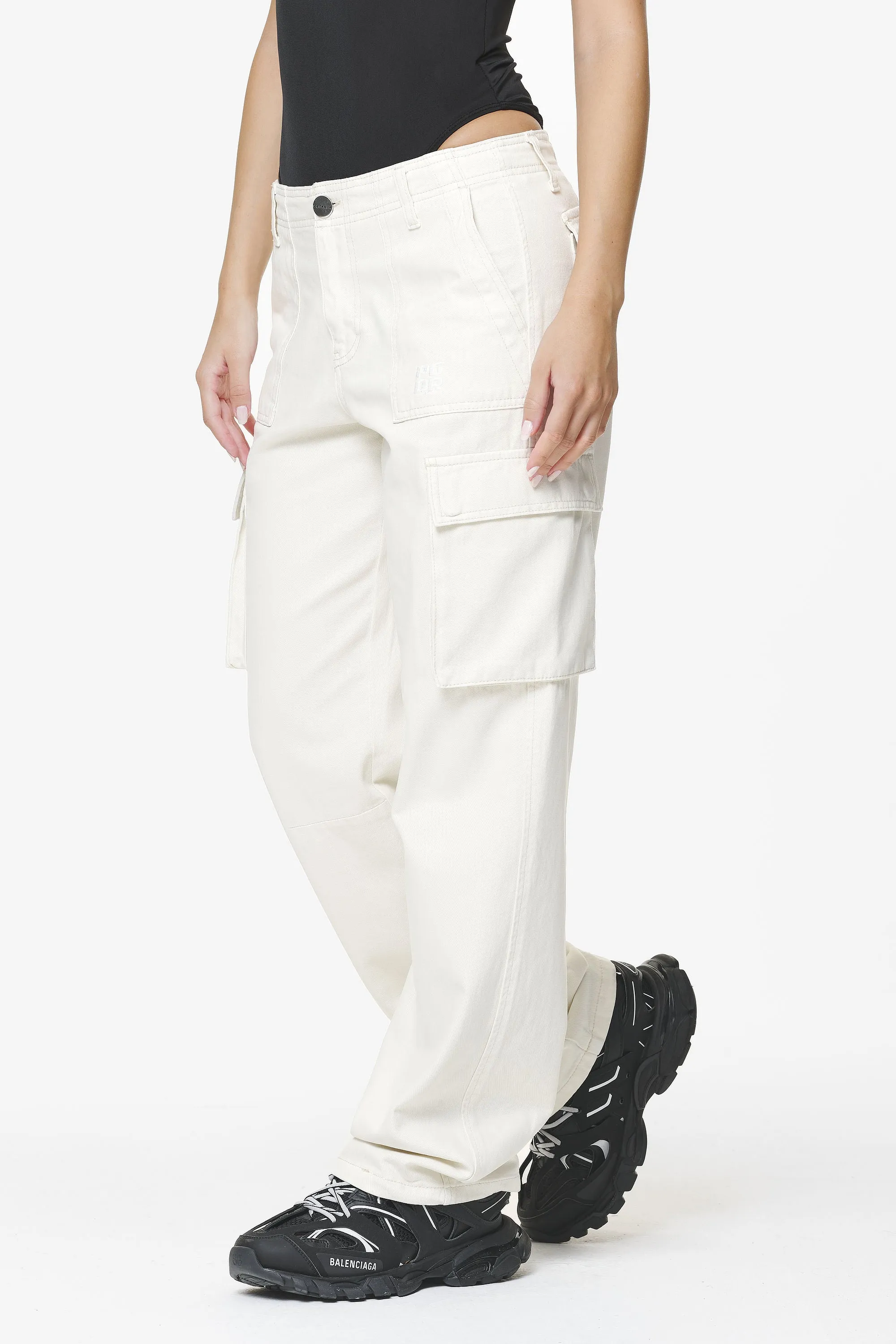 Bodo Wide Cargo Pants Salty Cream