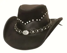 Bullhide Back In Black - Shapeable Leather Cowgirl Hat