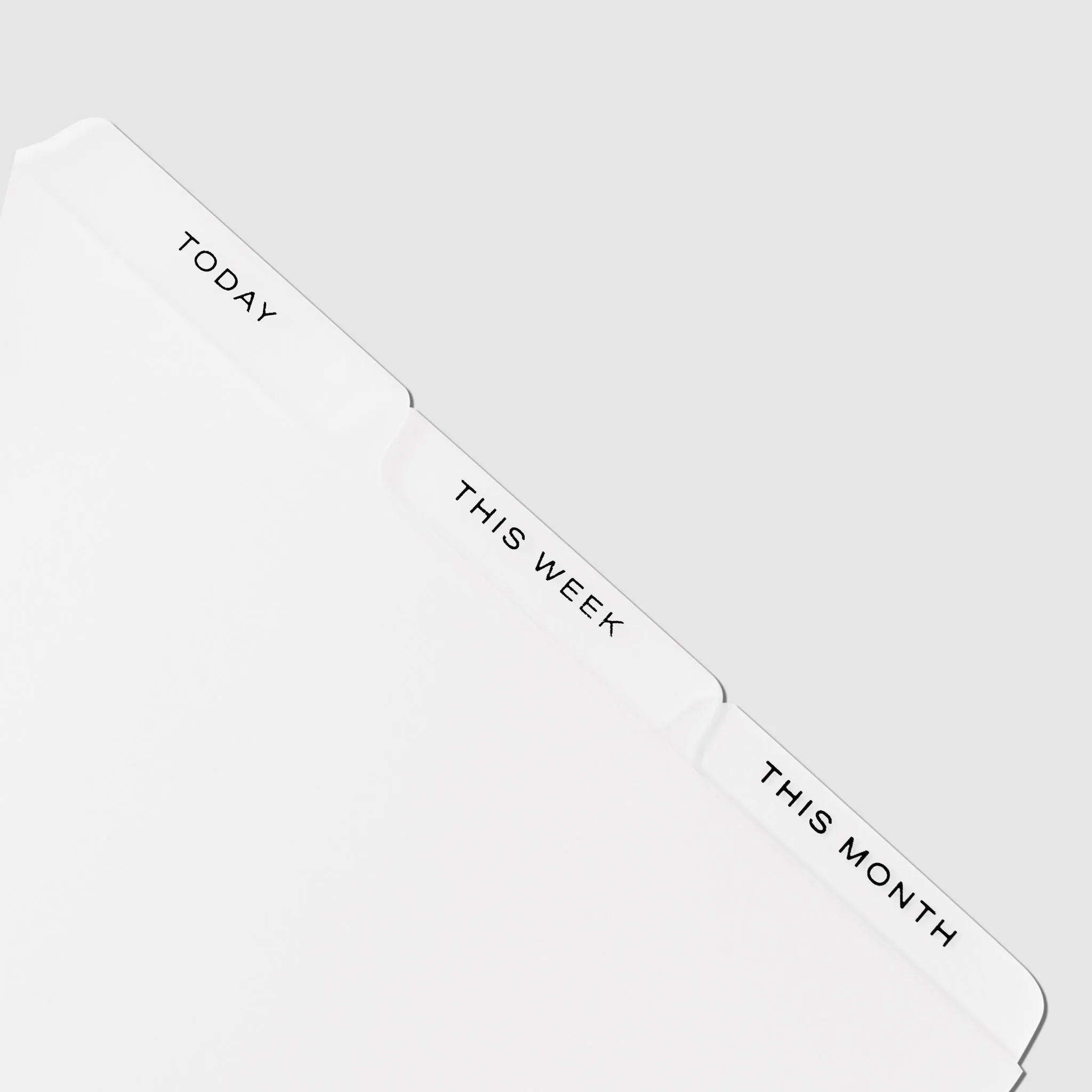 Cadence Top Tab Planner Dividers | Low Profile | Matte