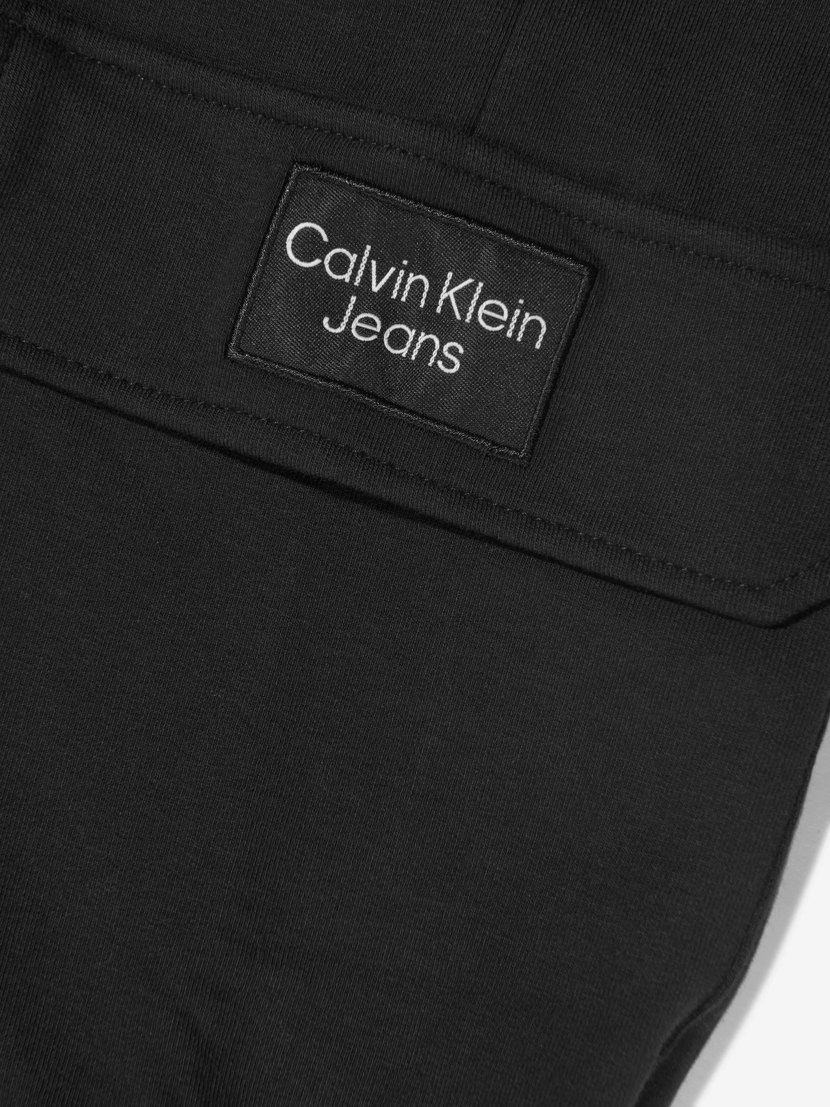 Calvin Klein Girls Organic Cotton Cargo Utility Sweatpants