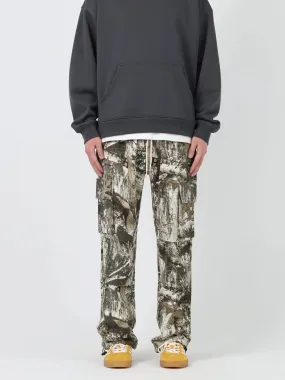 Camouflage Cargo Pants with Drawstring