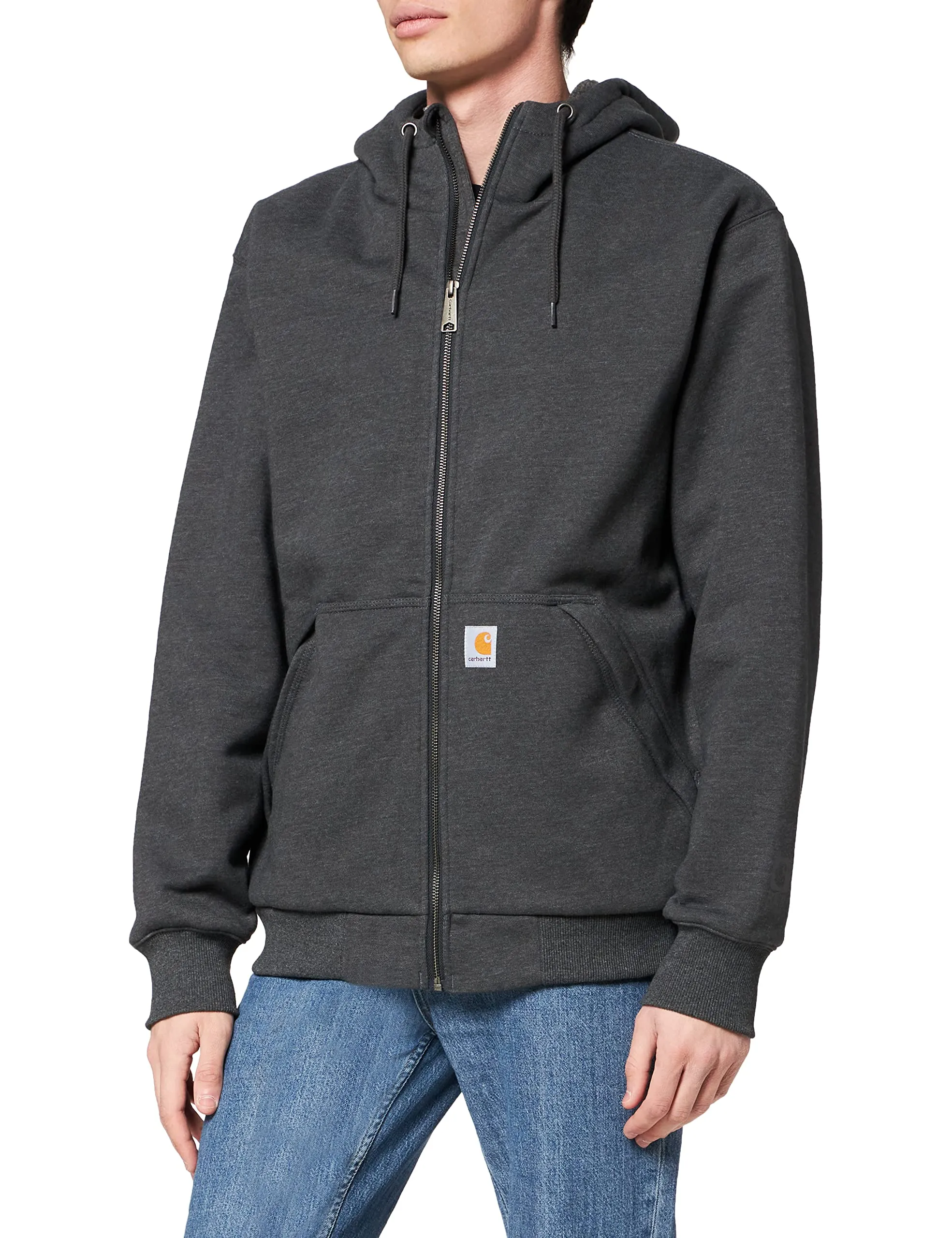 Carhartt 103308 Men's Rain Defender Relaxed Fit Midweight Sherpa-Lined Full-Zip Sweatshirt