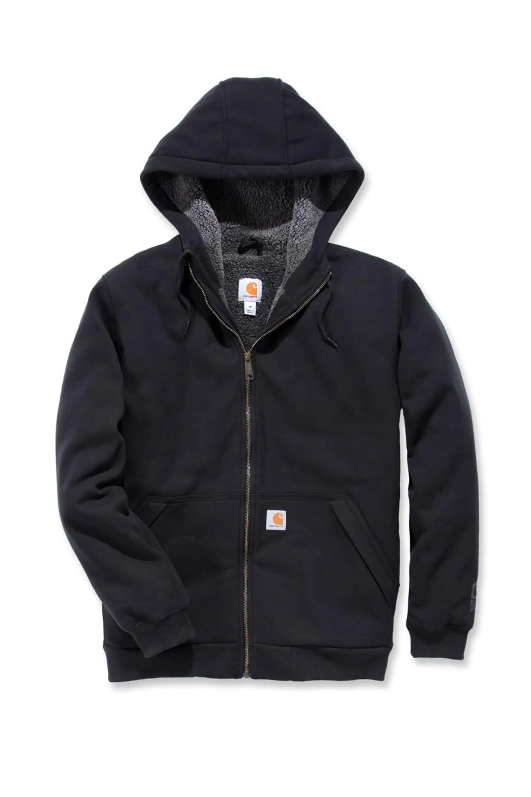 Carhartt 103308 Men's Rain Defender Relaxed Fit Midweight Sherpa-Lined Full-Zip Sweatshirt