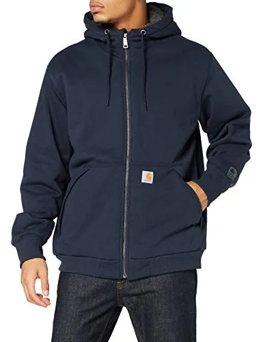 Carhartt 103308 Men's Rain Defender Relaxed Fit Midweight Sherpa-Lined Full-Zip Sweatshirt