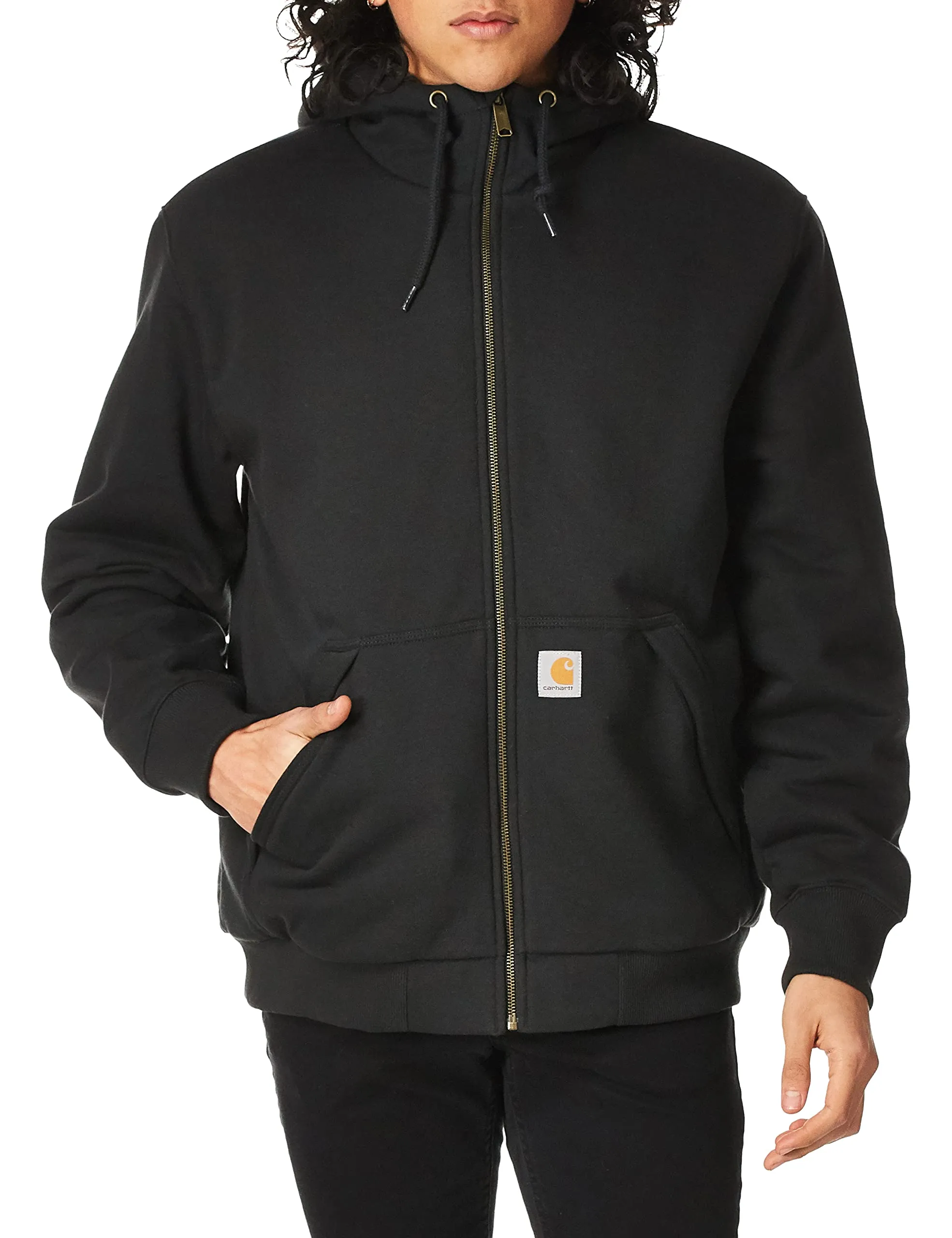 Carhartt 103308 Men's Rain Defender Relaxed Fit Midweight Sherpa-Lined Full-Zip Sweatshirt