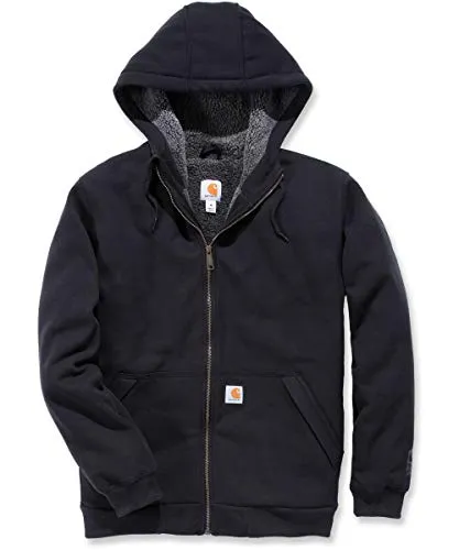 Carhartt 103308 Men's Rain Defender Relaxed Fit Midweight Sherpa-Lined Full-Zip Sweatshirt