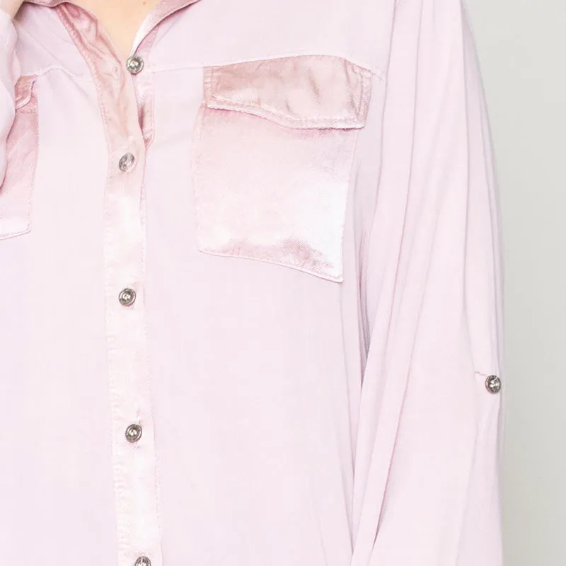 Carrie Pocket Shirt (Rose)