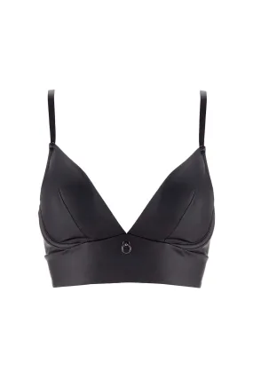 Chambre Noire Vegan Leather Longline Bralette