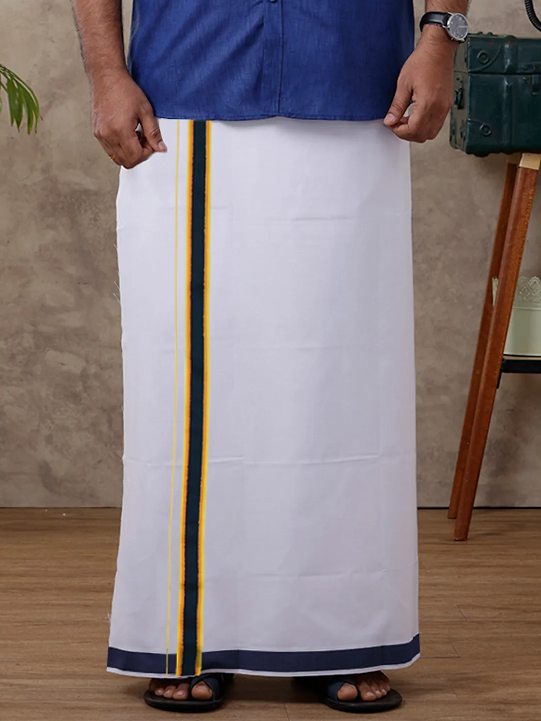 Chennaiyin Football Club Men's Readymade Dhoti Shirt Set