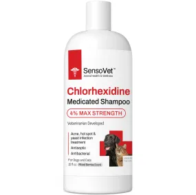 Chlorhexidine 4% Max Strength Shampoo Medicated Shampoo for Dogs & Cats