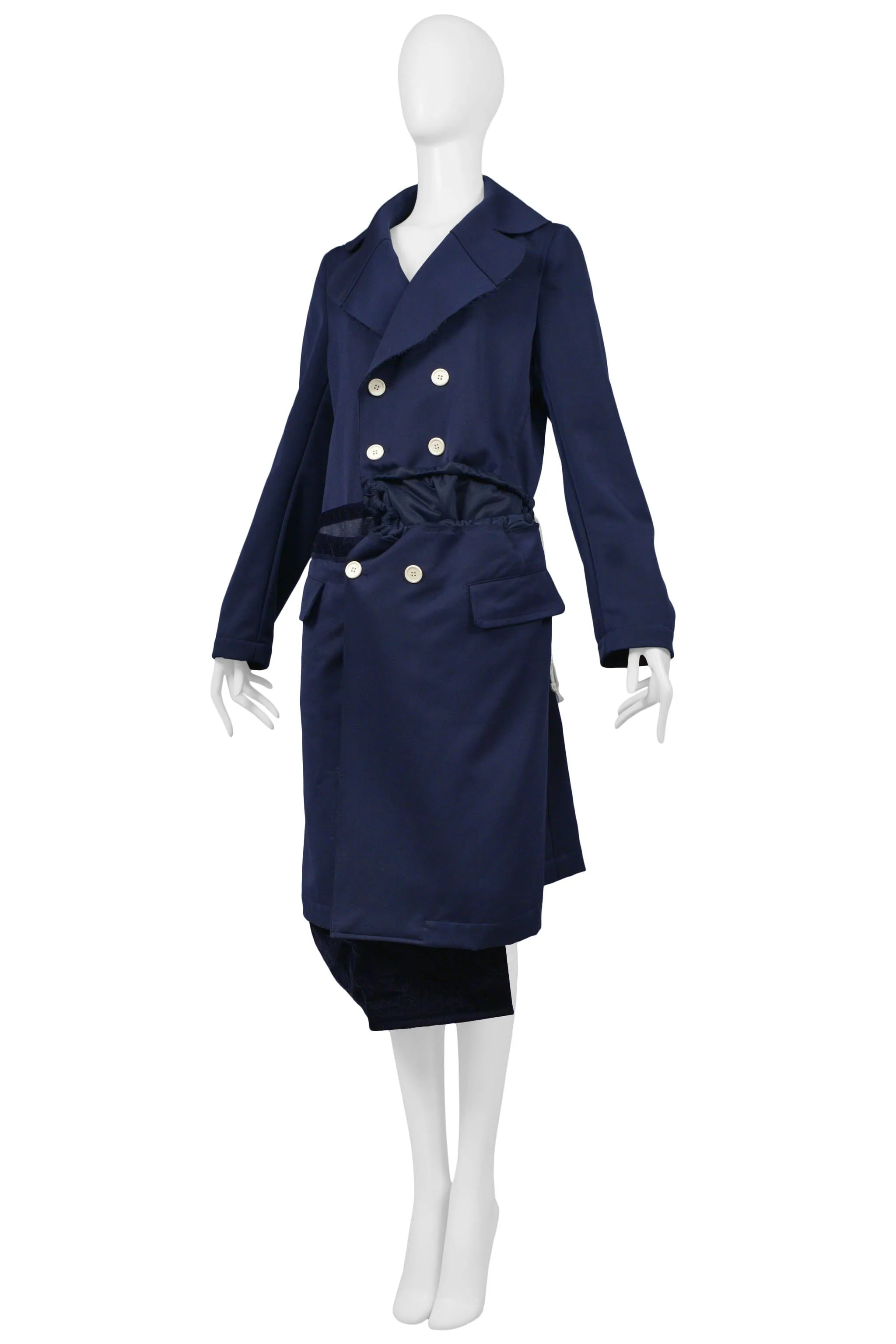 COMME DES GARCONS BLUE DECONSTRUCTED COAT 2008