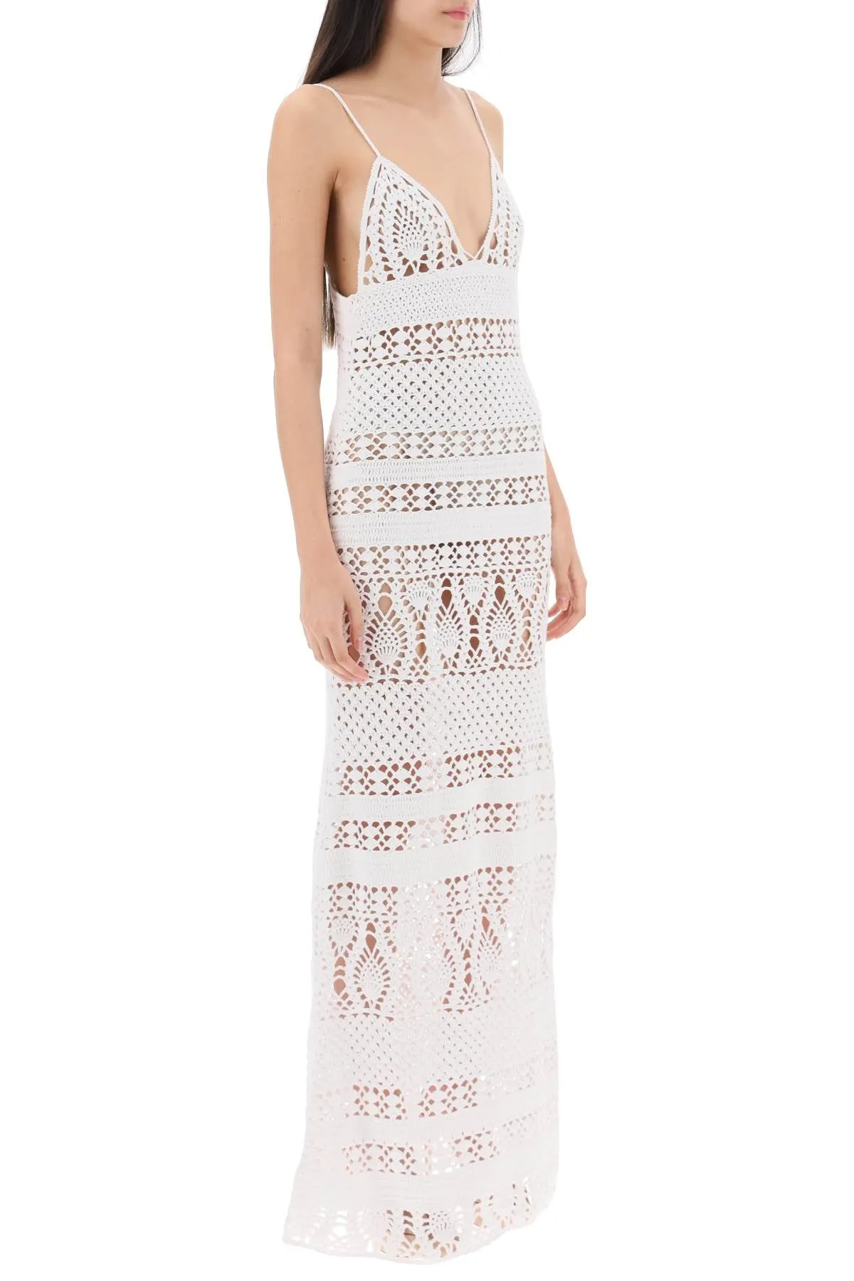 crochet maxi dress