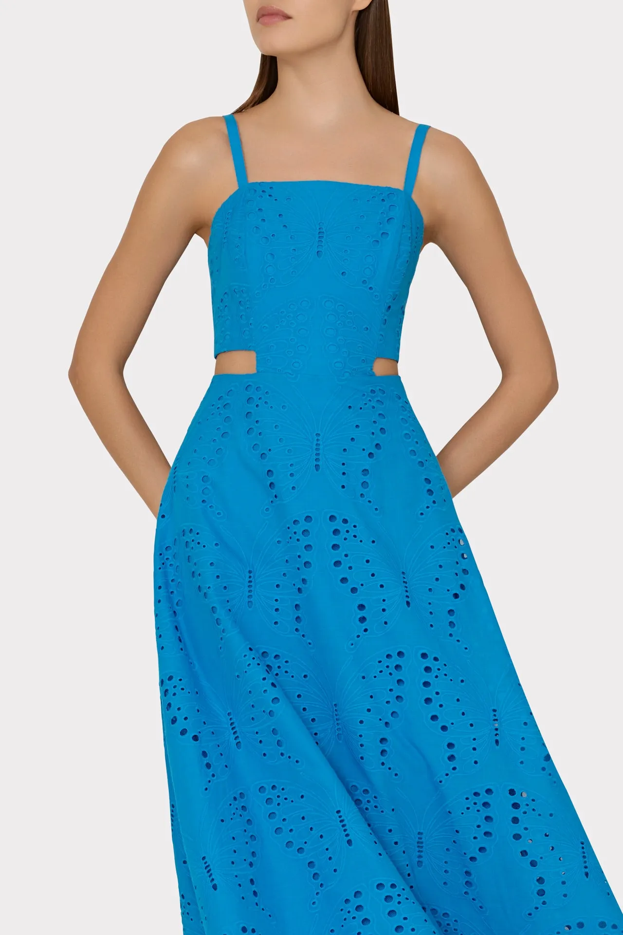 Crosby Butterfly Eyelet Maxi Dress