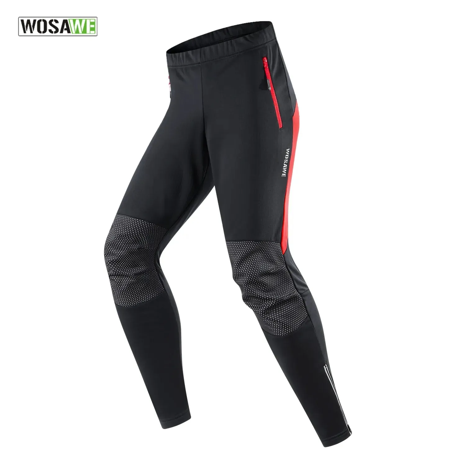 Cycling Pants Men Winter Fleece Warm Pant Outdoor Casual Pants Long Bicycle Fishing Fitness Pants Reflective Trousers