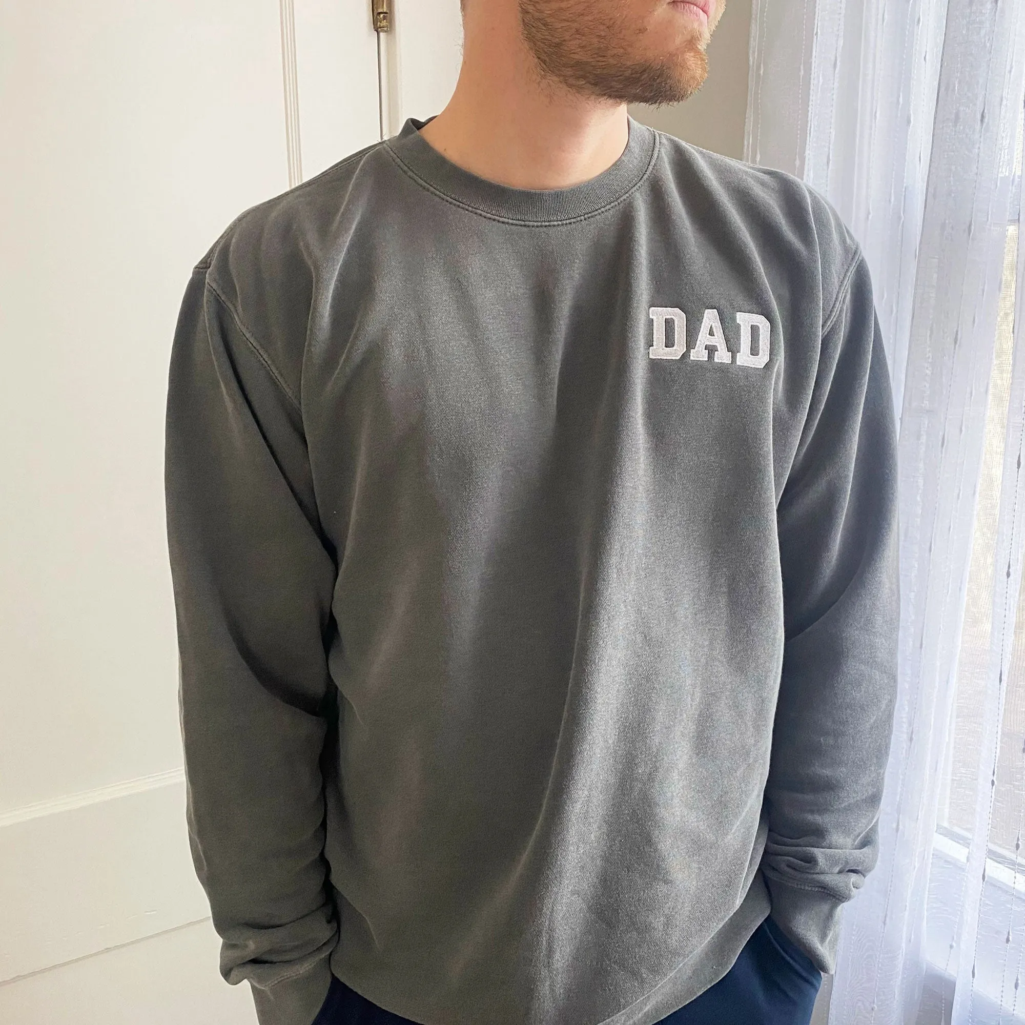 DAD Varsity Block Crewneck Sweatshirt