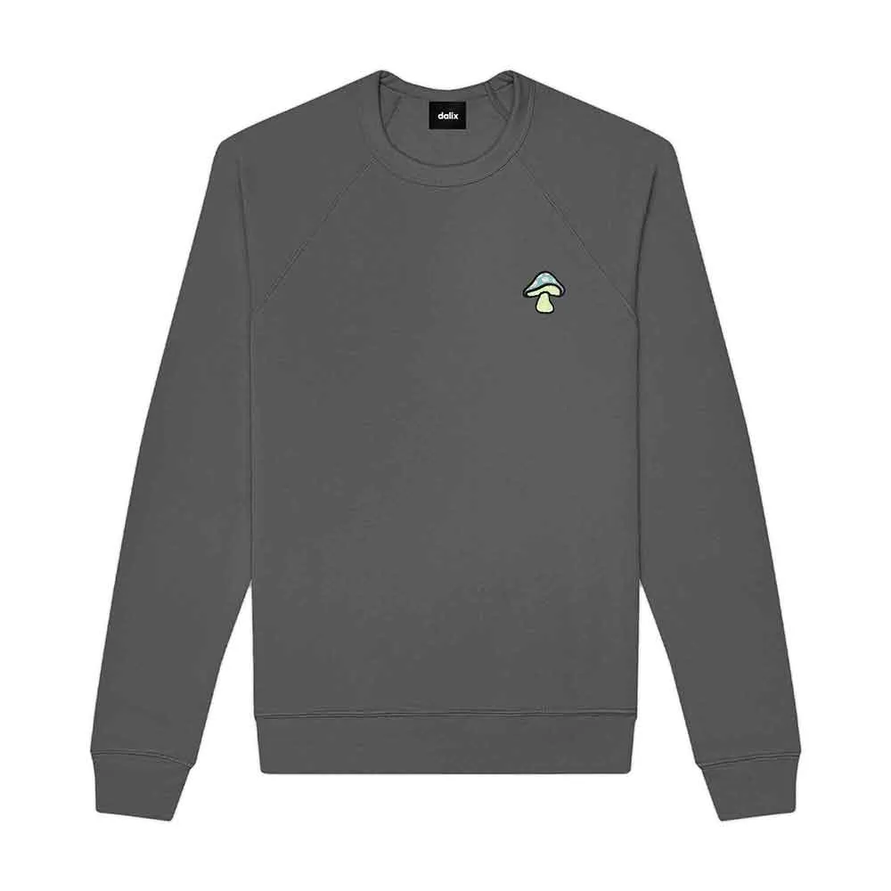 Dalix Mushroom Crewneck Sweatshirt (Glow in the Dark)