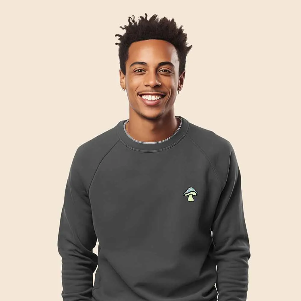 Dalix Mushroom Crewneck Sweatshirt (Glow in the Dark)