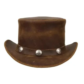 Deadwood Wild Buffalo - Leather Top Hat