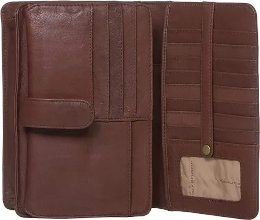 Derek Alexander Leather FLASHBACK- Front Flap/Top Zip Organizer