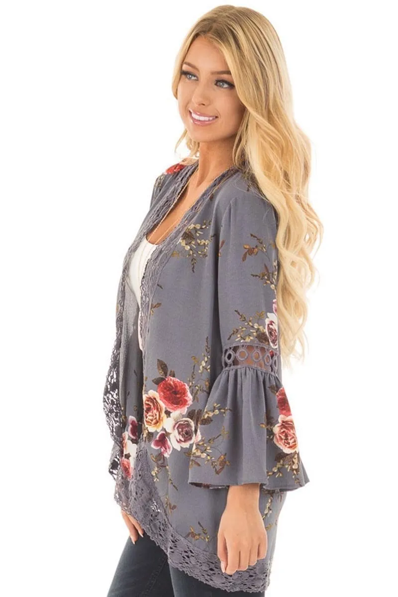 Dunnmall Floral Lace Jacket(3 Colors)