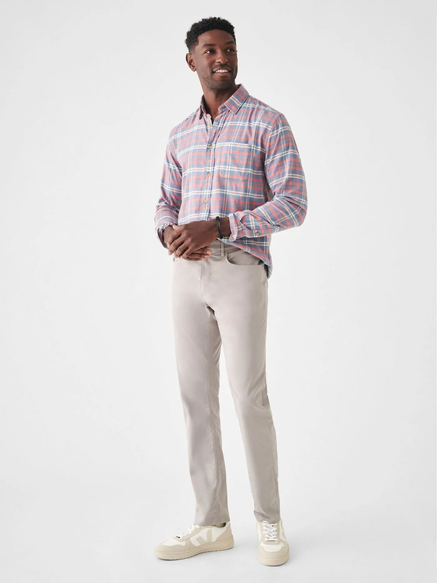 Faherty The All Time Shirt in Niagara River Plaid