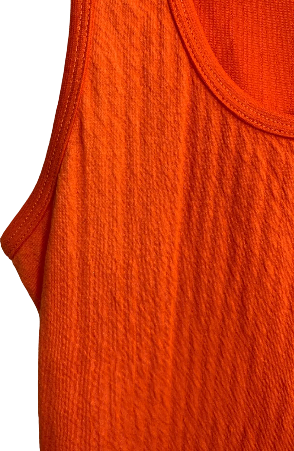 Fashion Nova Orange Ribbed Bodycon Dress S