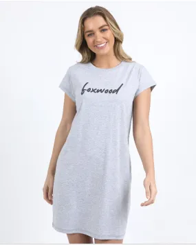 Foxwood Signature Tee Dress - Grey Marble