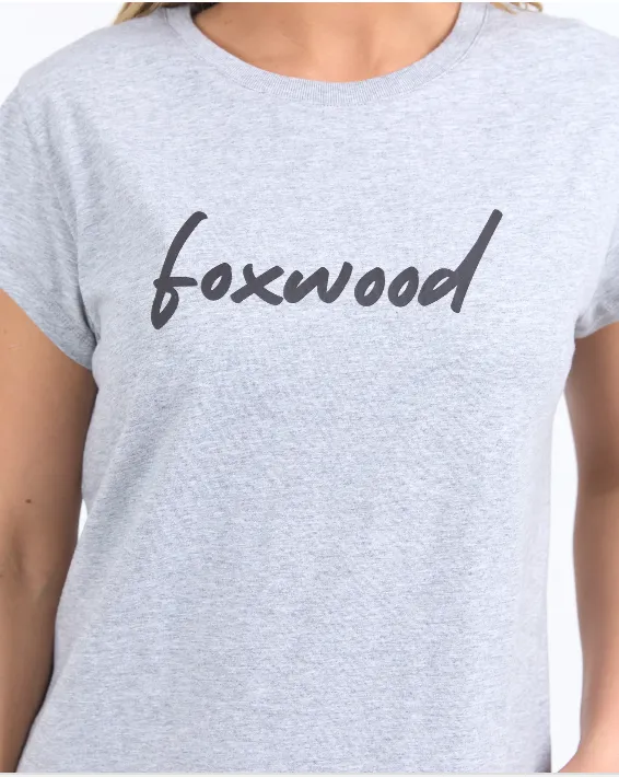 Foxwood Signature Tee Dress - Grey Marble