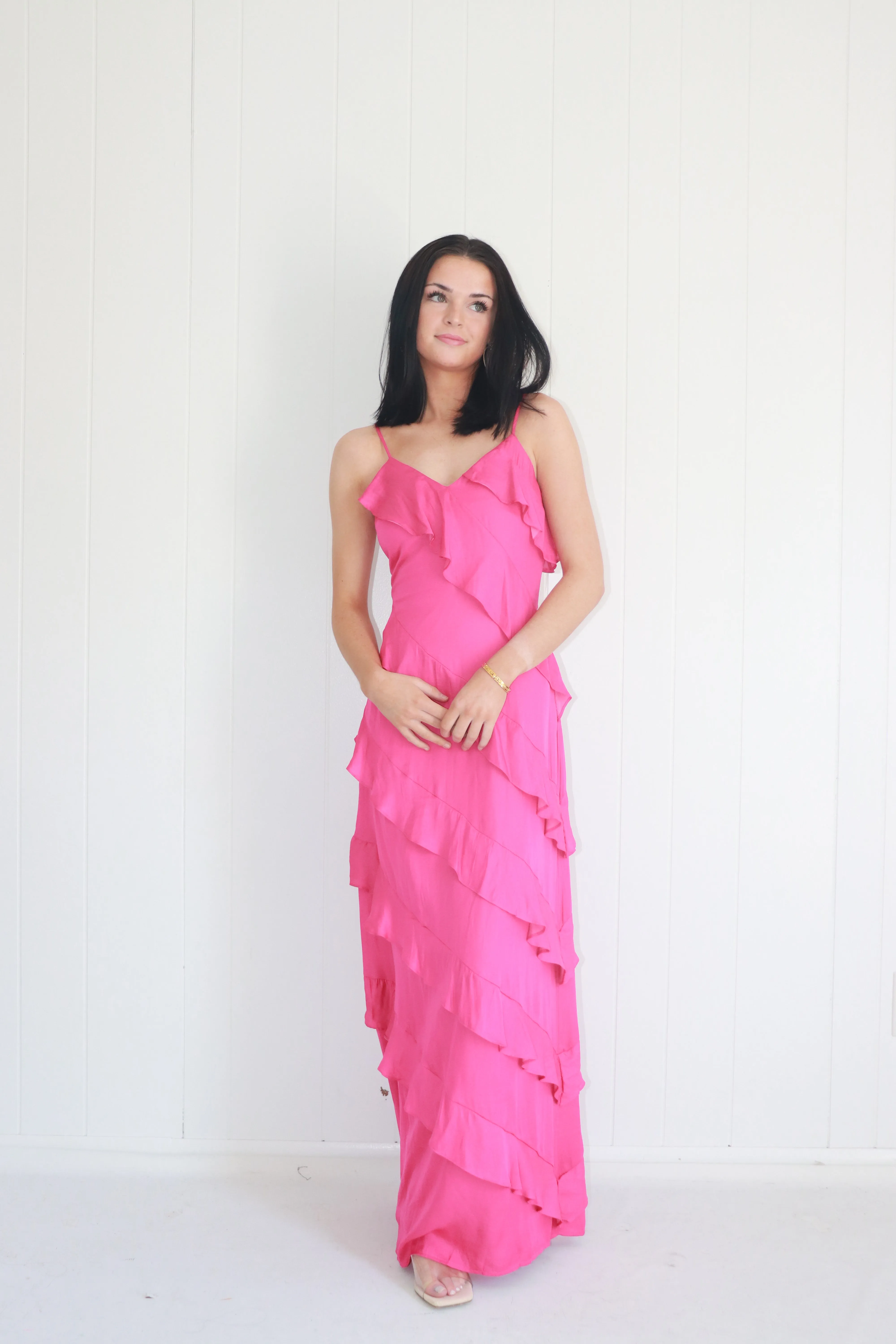 Gardenia Ruffle Maxi Dress