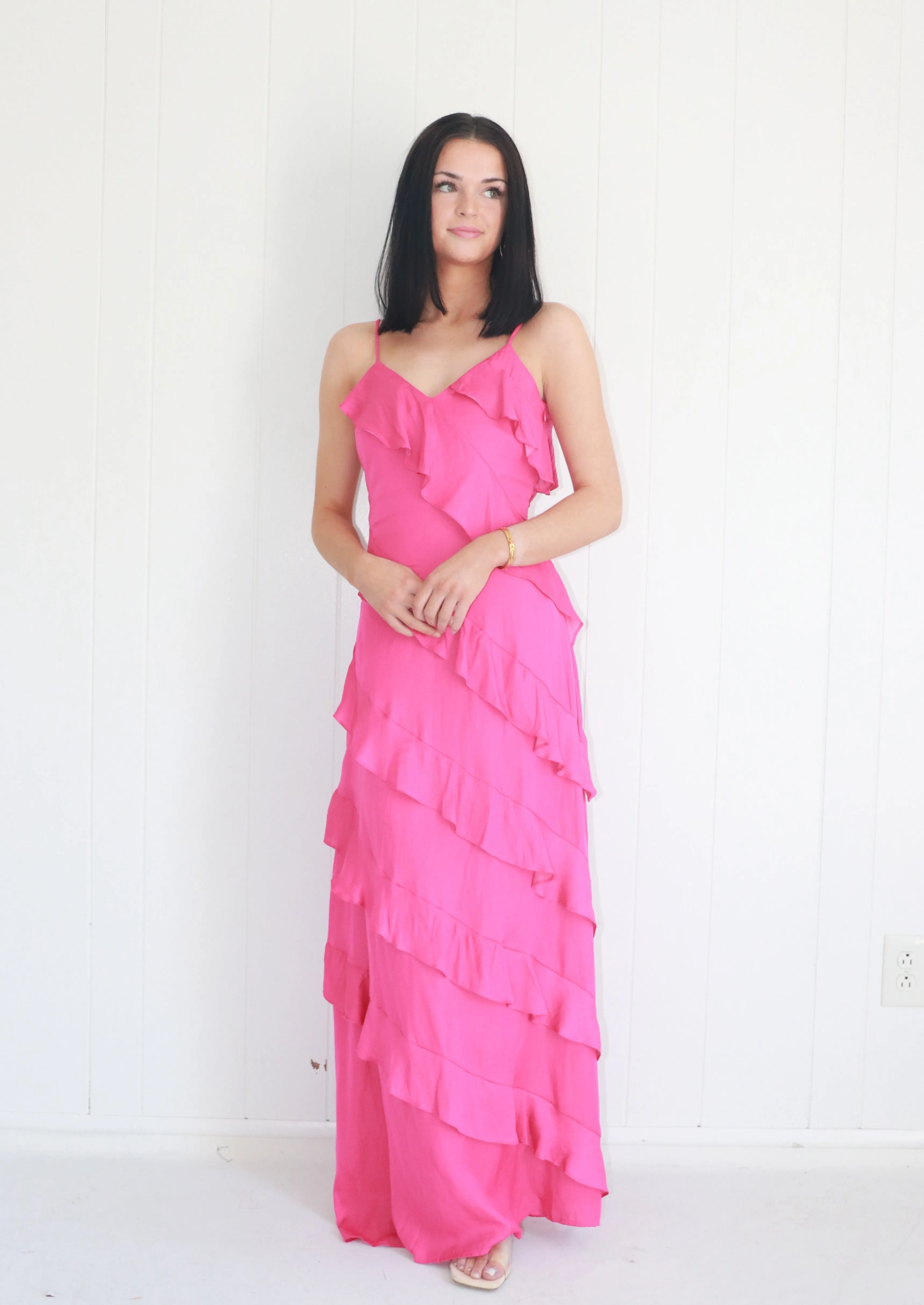 Gardenia Ruffle Maxi Dress